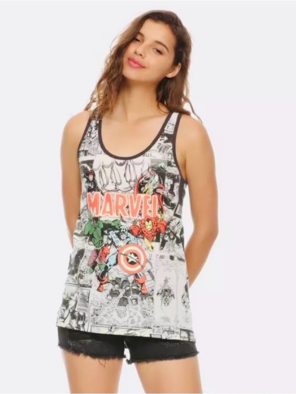 Marvel Comic Print Tank Top